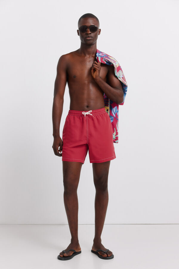 Springfield Plain contrast swimwear red