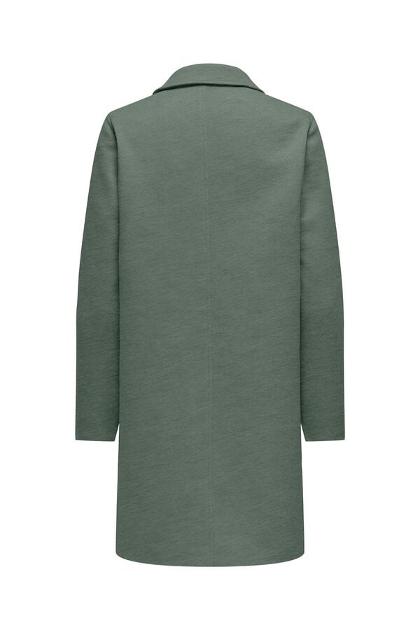 Only Long cloth coat green
