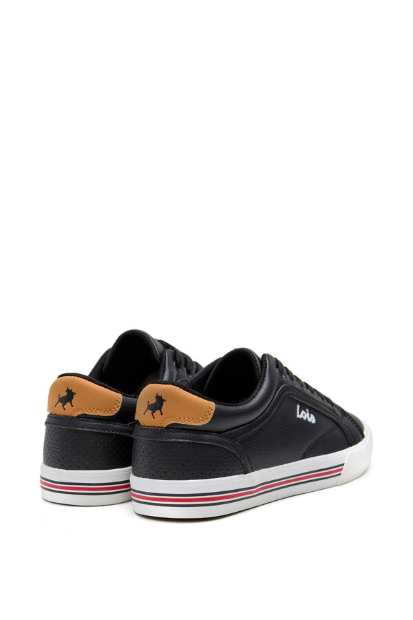 Lois Faux leather tennis sneakers black