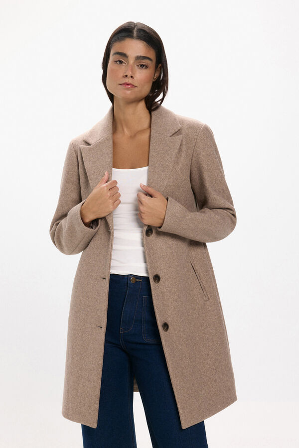 JDY Sobretudo de pano cru