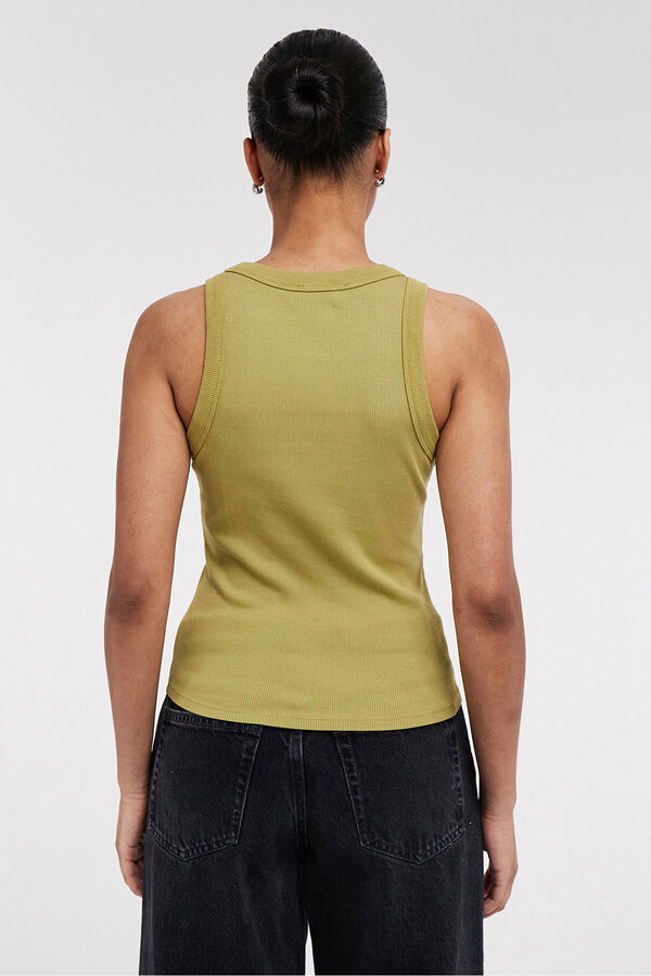 Topshop Round neck top z&ouml;ld