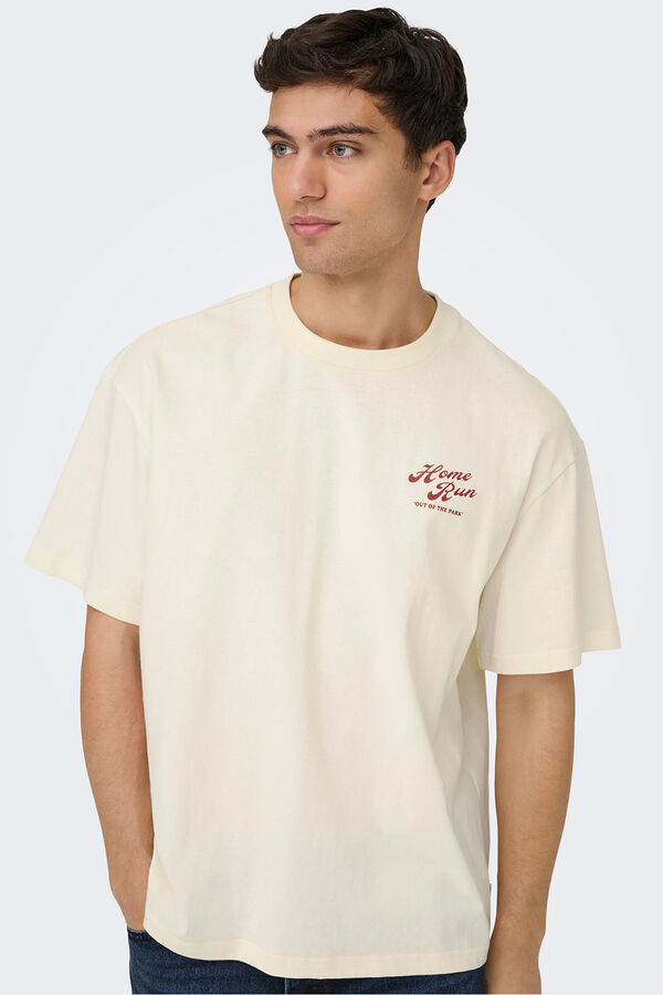 Only & Sons Short-sleeved T-shirt white