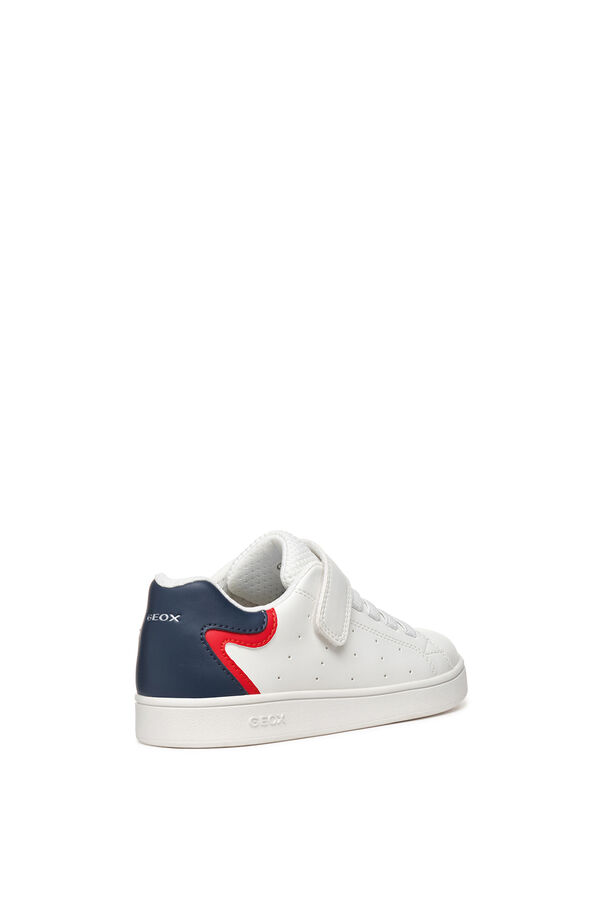 Geox Faux leather trainers white