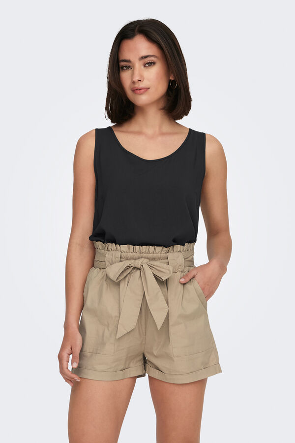 Only Strappy top black