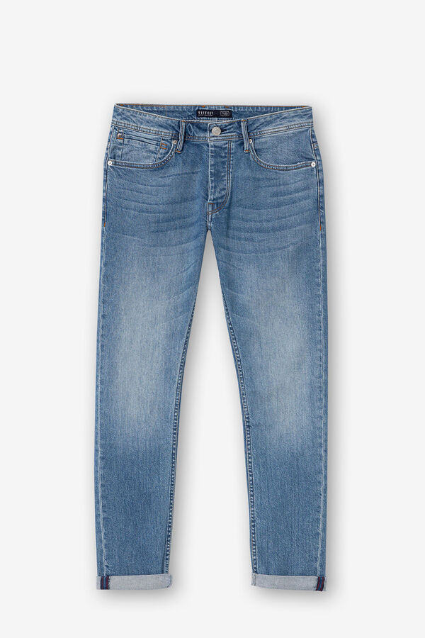 Springfield Tapered Jeans Tyler azul acero