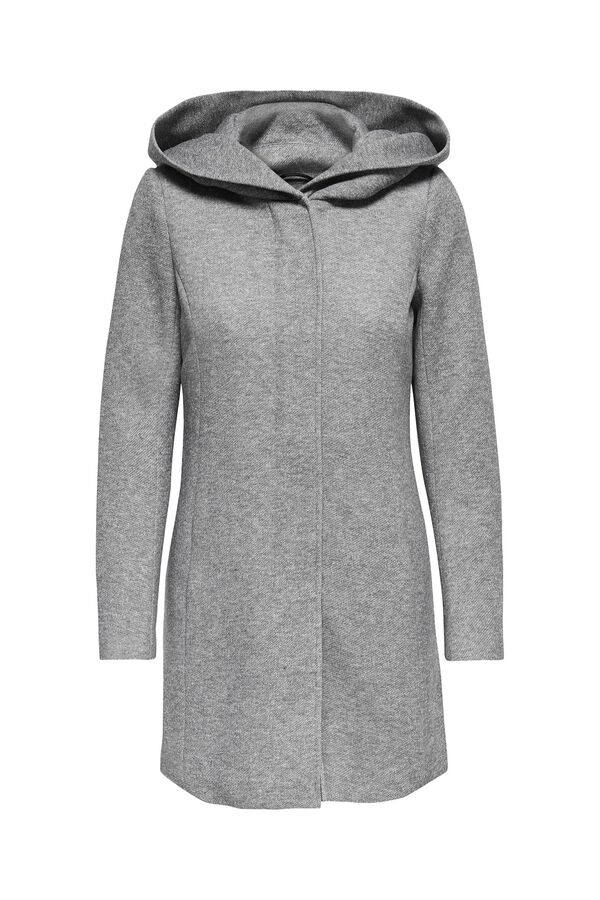 Only Midi cloth coat grey
