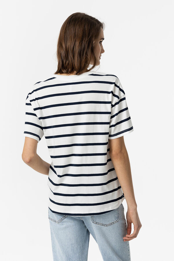 Springfield Striped T-shirt tamno plava