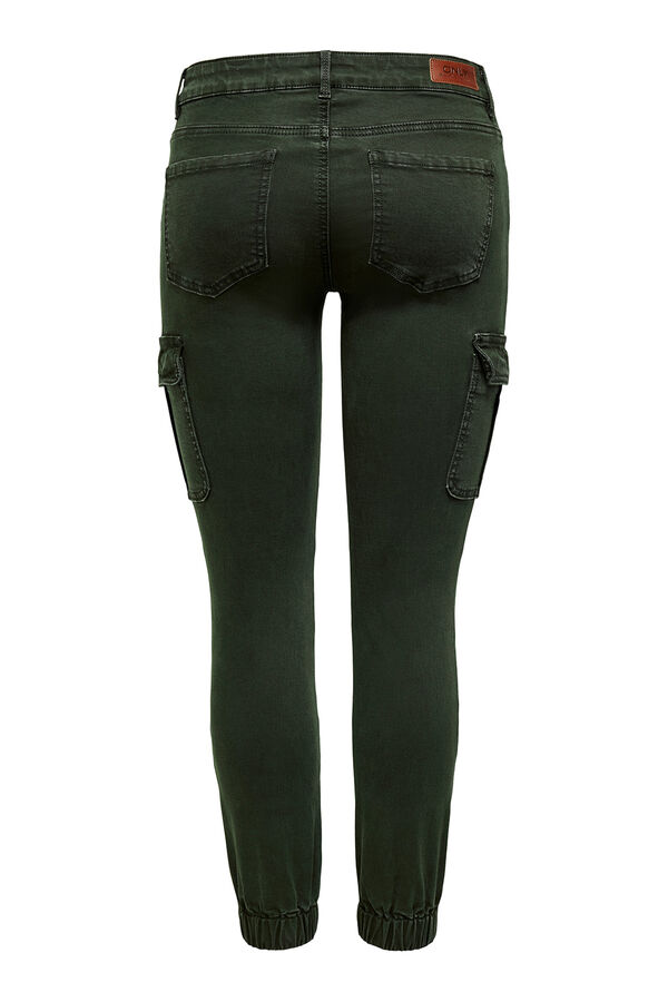 Only Slim fit cargo trousers green