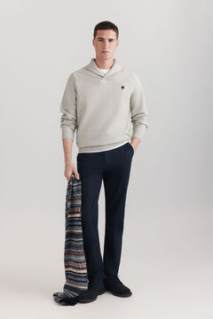Springfield Soft smoking neck jumper nude