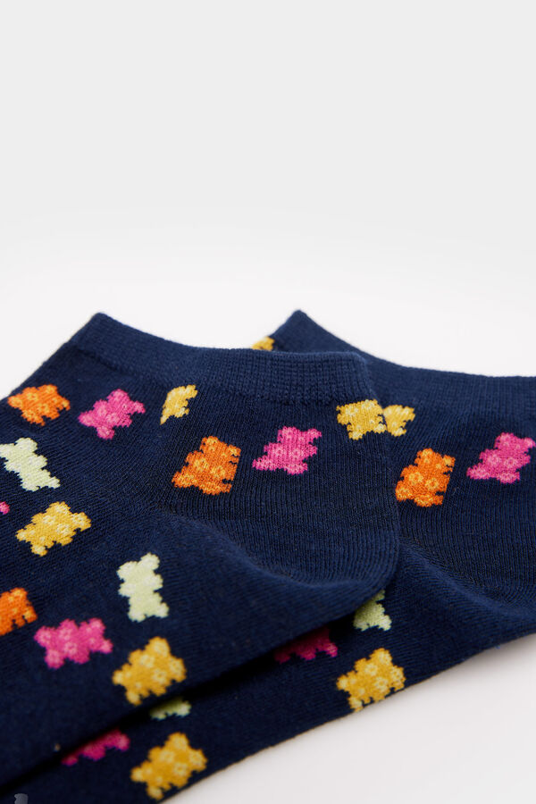 Springfield Čarape do gležnja s gumenim medvjedićima plava