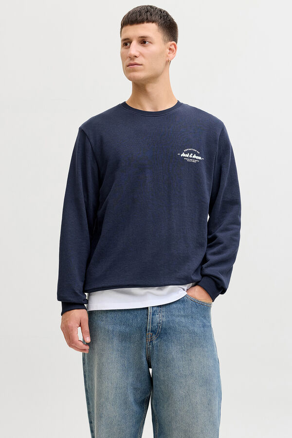 Jack & Jones Sudadera b&aacute;sica logo azul
