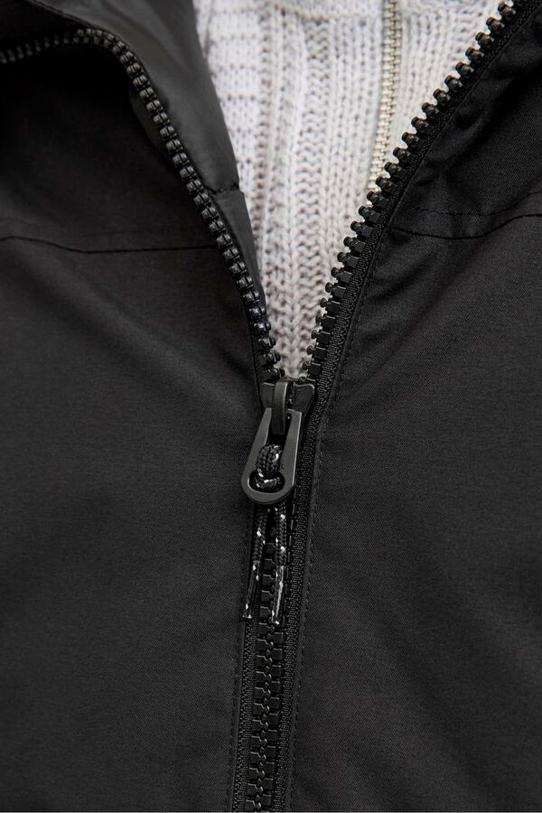 JJ REBEL Parka com capuz de pele preto