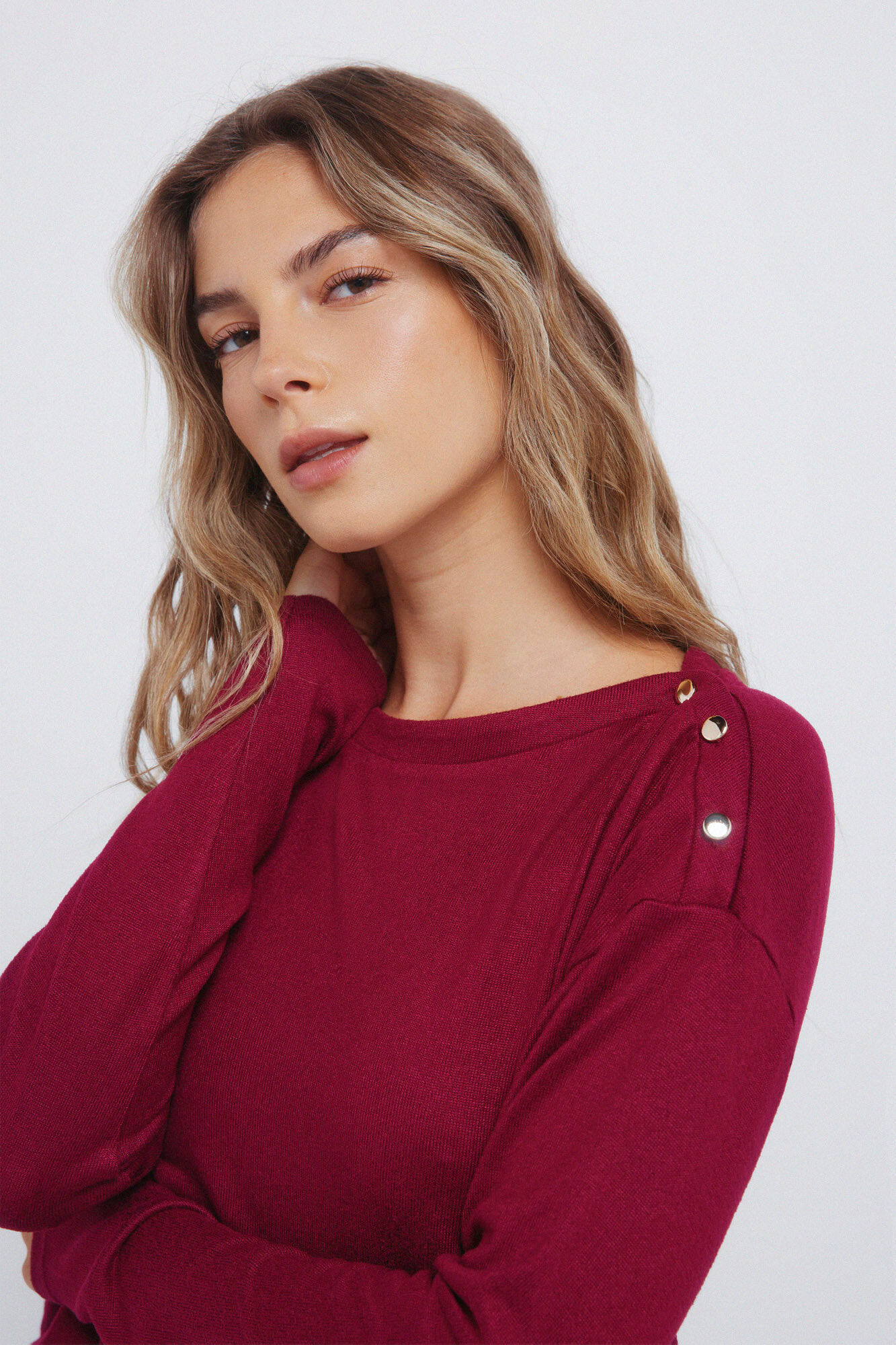 Springfield Combined buttons -shoulder T-shirt