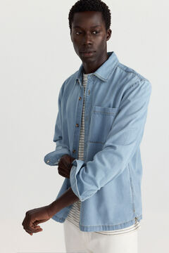 Springfield Surchemise en jean coupe overshirt