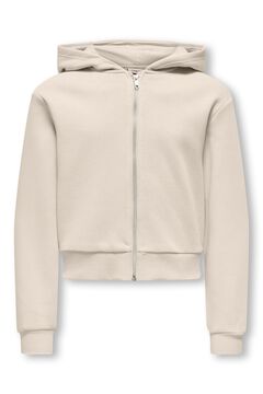 Only Girls Sweatshirt com capuz e fecho-&eacute;clair