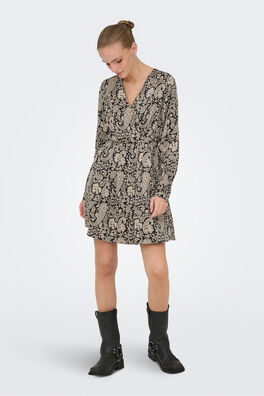 Vestido corto satinado