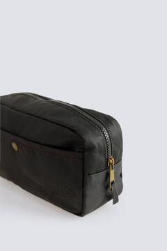 Springfield Brown faux suede vanity case
