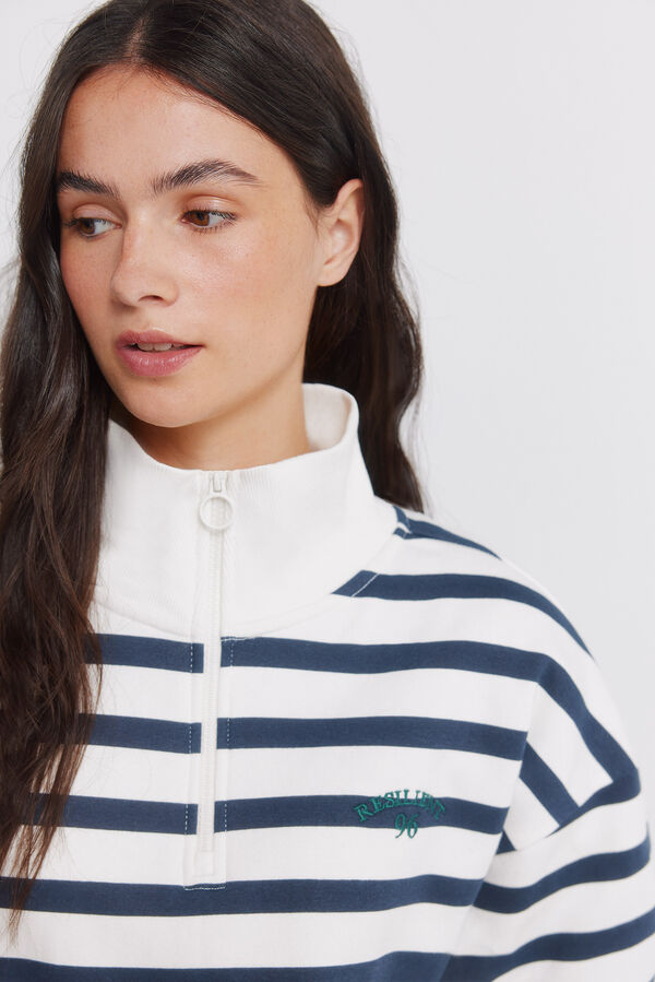 Springfield Striped sweatshirt brown