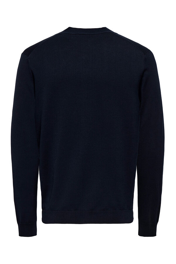 Only & Sons Regular fit cardigan blue