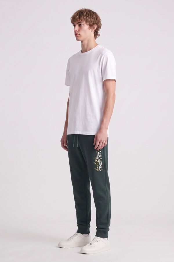 Jack & Jones Polyester regular trousers turquoise