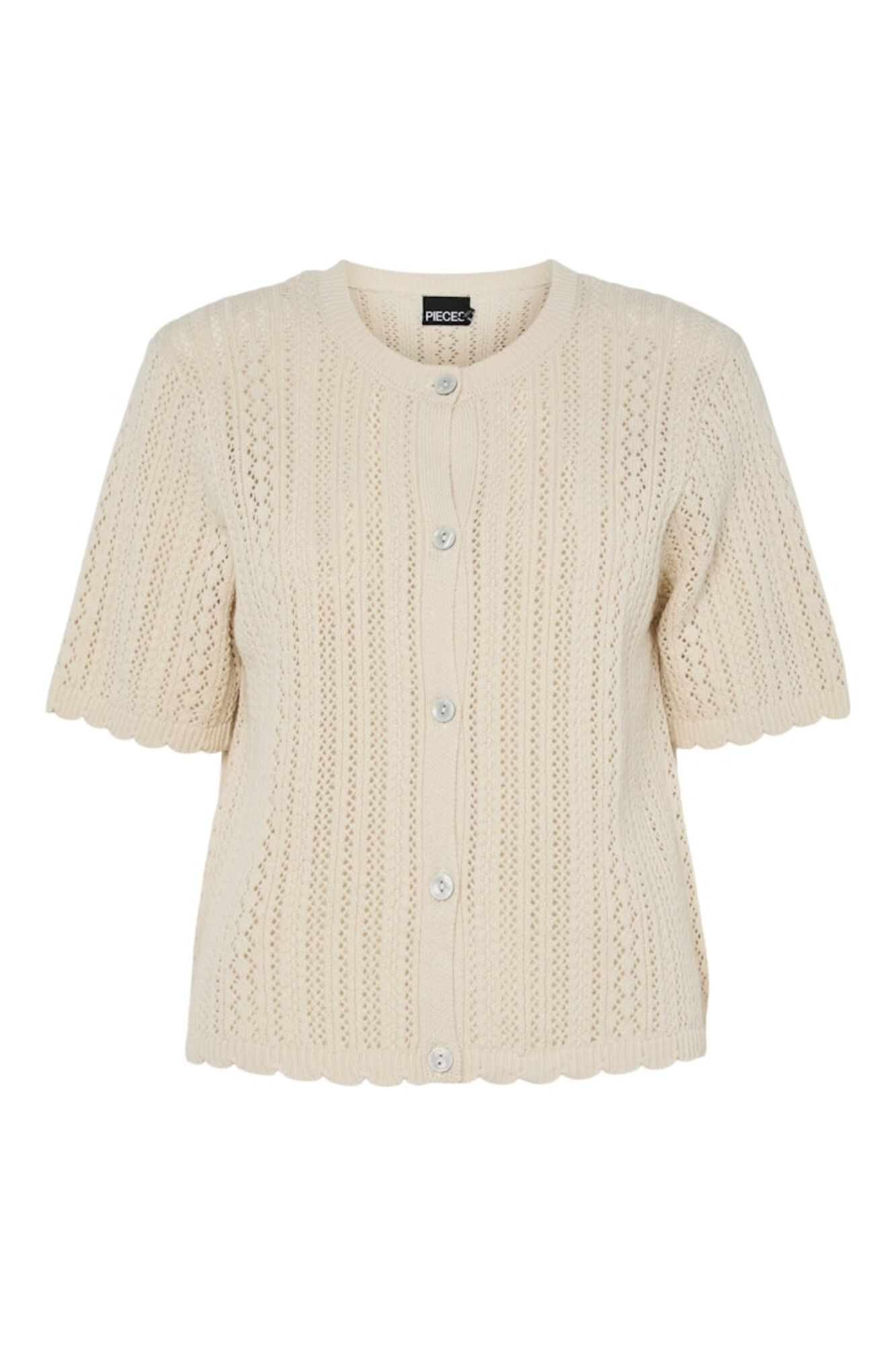 Pieces Top de manga corta calado