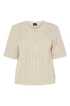 Pieces Top de manga corta calado