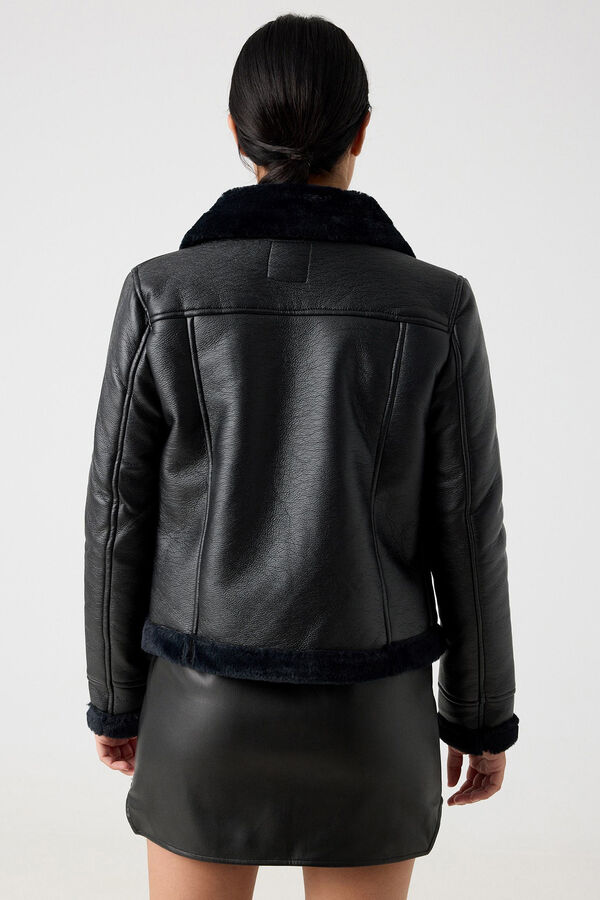 Inside Double-faced jacket black