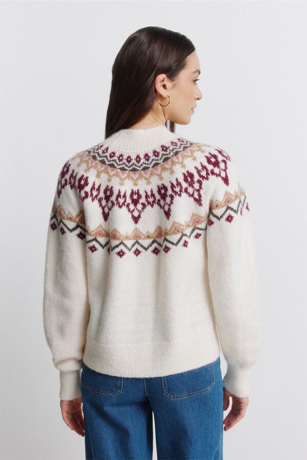 Springfield Boho jacquard jumper brown