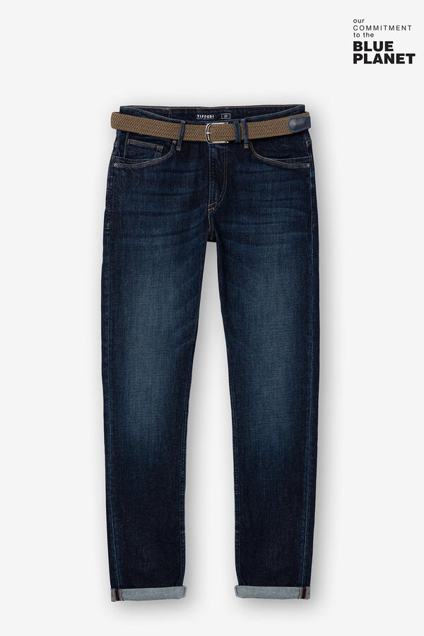Springfield Jeans Leo corte comfort com cinto azulado