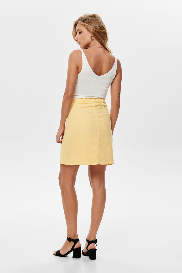 JDY Top de punto de tirantes blanco