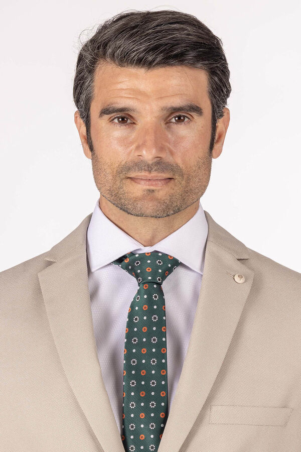 Celopman Chaqueta de Traje Beige blanco