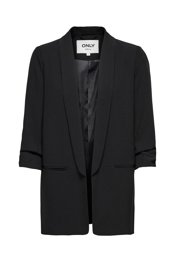 Springfield Mid-length sleeve with lapels black