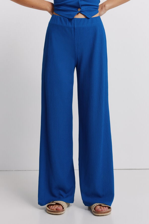 Springfield Pantalon longue structur&eacute; vert