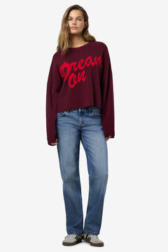 Noisy May camisola estampado com gola redonda