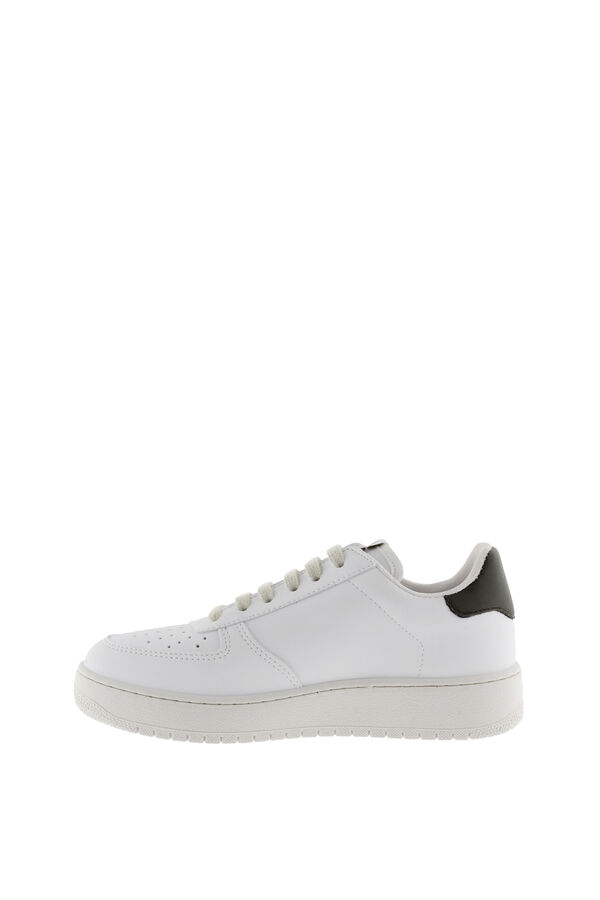 Springfield Contrast faux leather retro trainers color