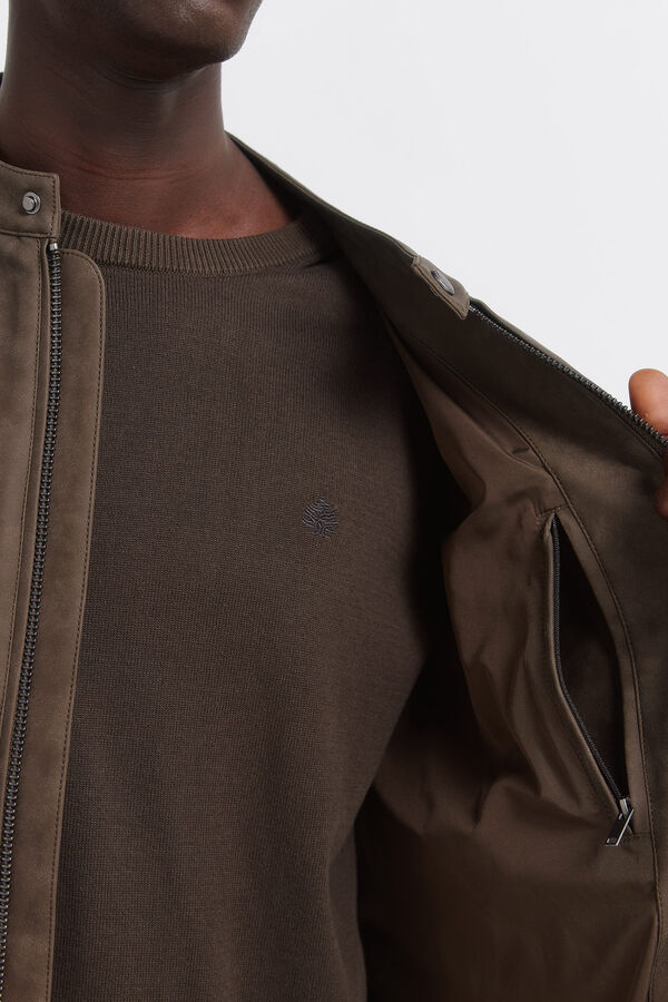 Springfield Faux leather jacket nude