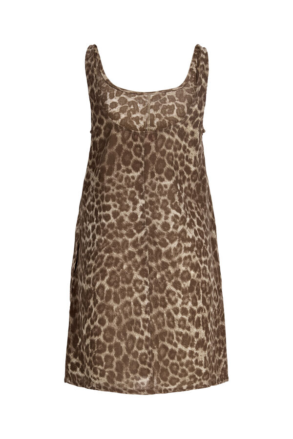 Jack & Jones Vestido mini tirantes marr&oacute;n