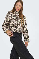 Only Printed padded jacket grey