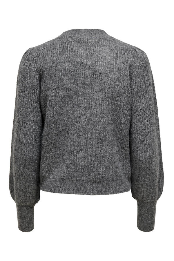 JDY Buttoned knit cardigan grey