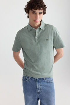 Springfield Microraya jersey slim fit polo shirt
