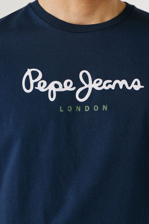 Pepe Jeans Camiseta manga corta logo azul