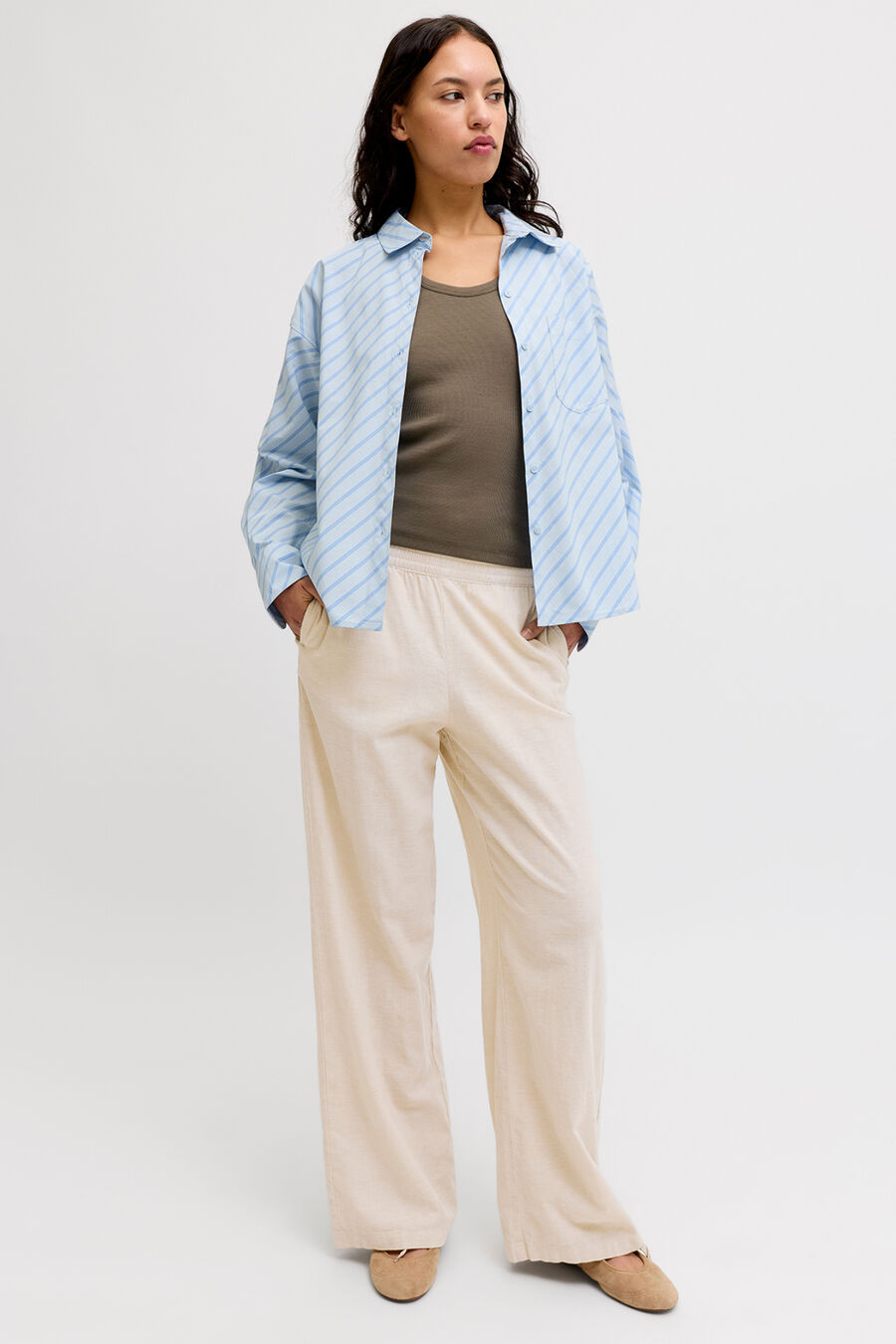 Pantalón de lino regular