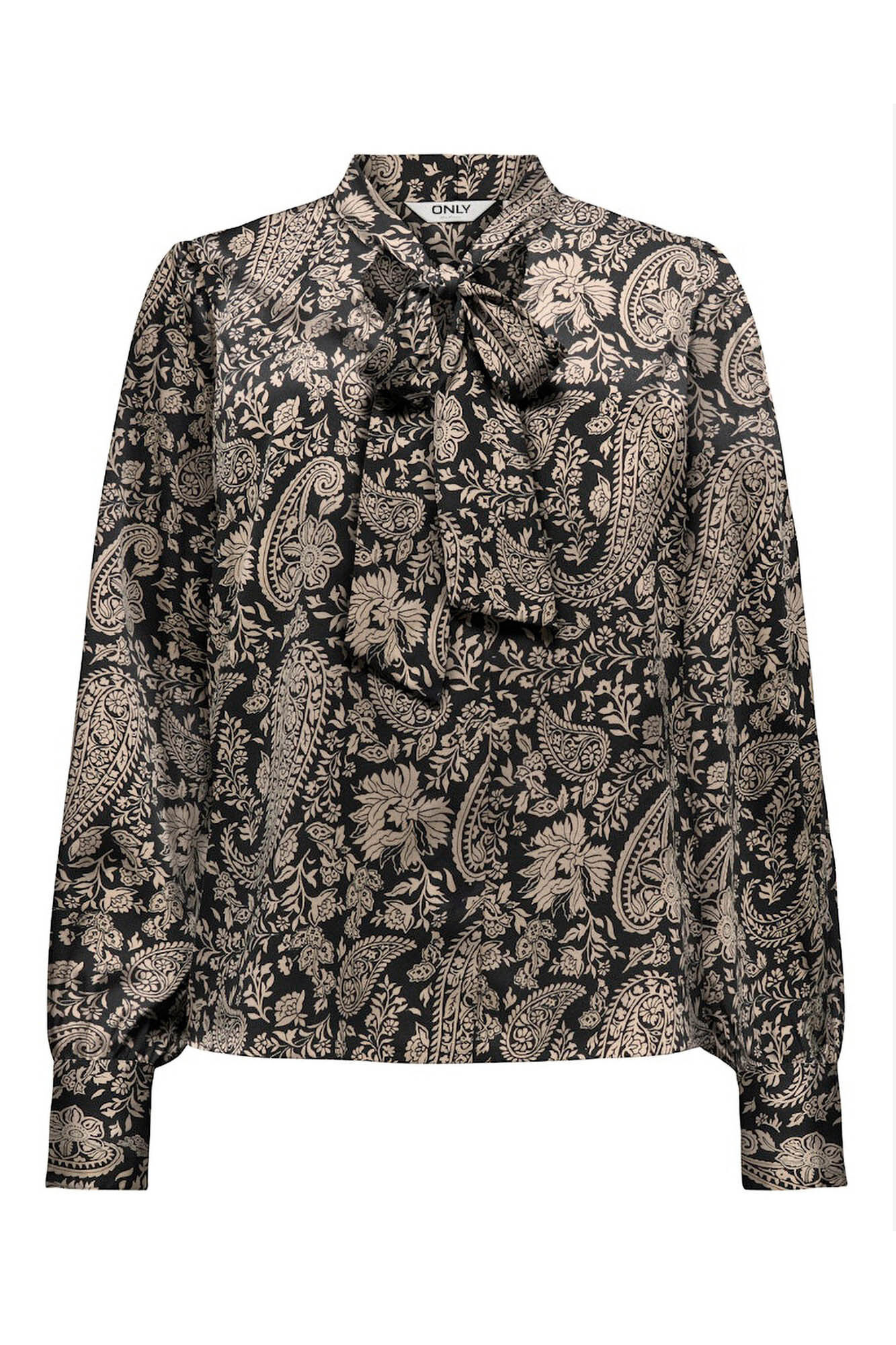 Only Blusa satinada lazo