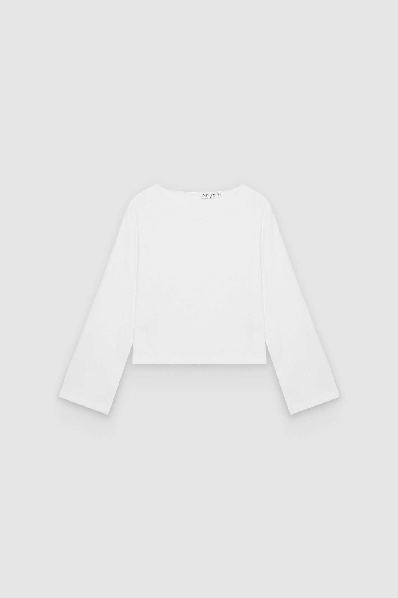 Inside Langarmshirt mit U-Boot-Ausschnitt