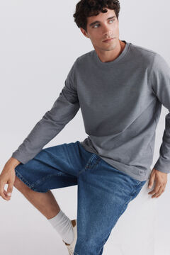 Springfield Piqu&eacute; oxford long sleeve T-shirt