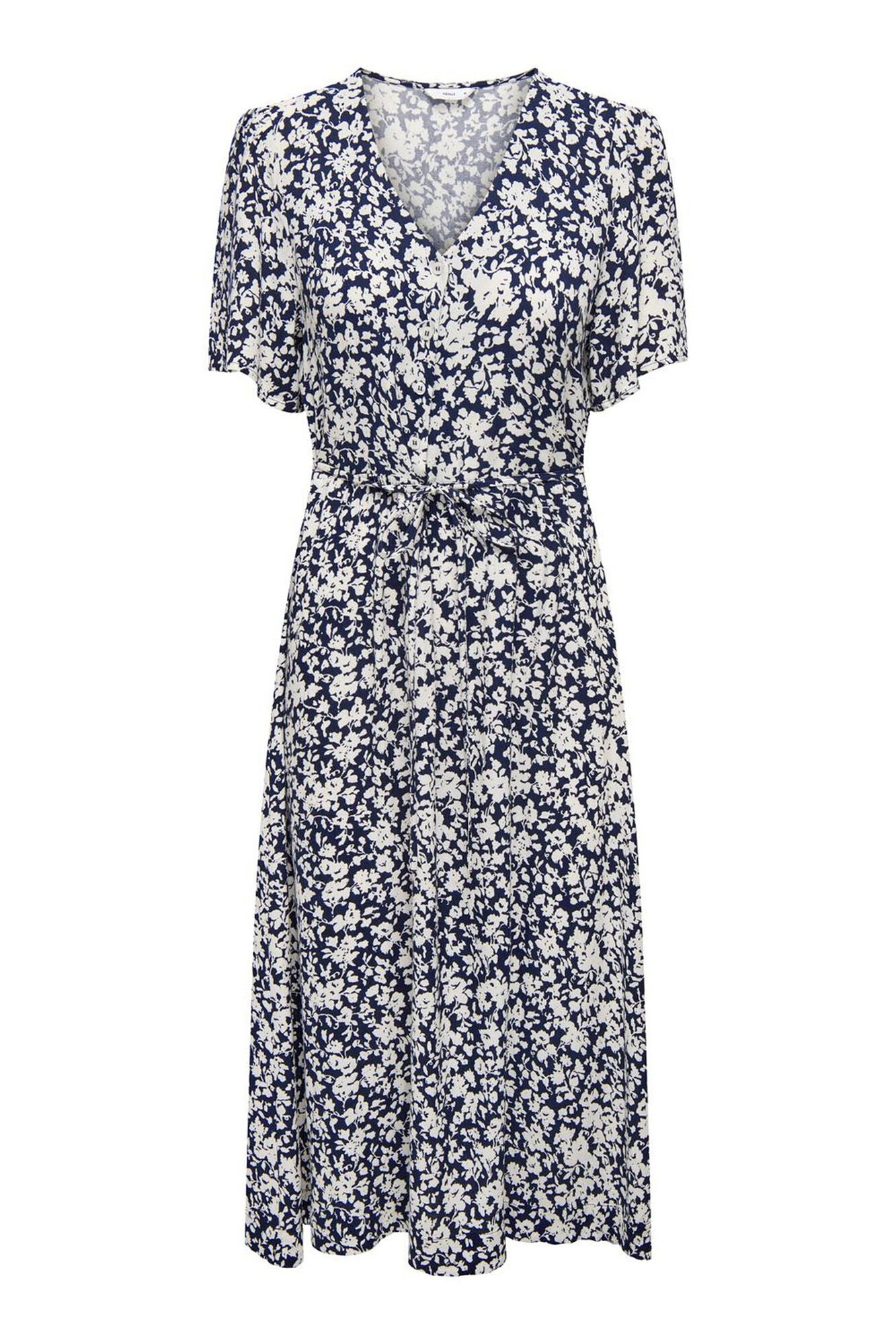 Only Vestido midi manga corta
