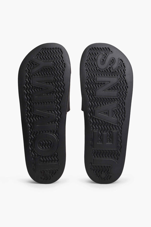 Tommy Jeans Chanclas tipo pala negro