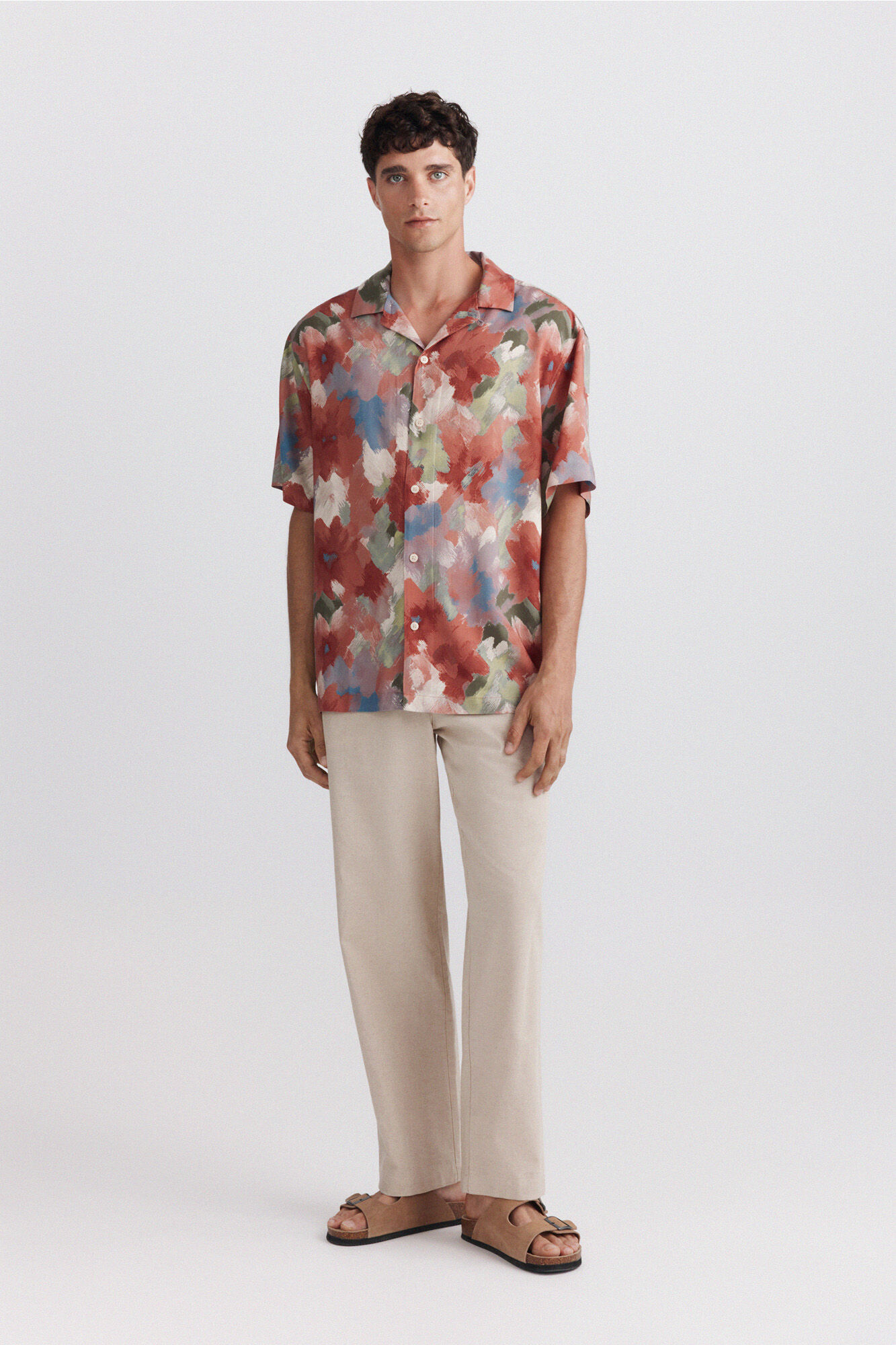 Springfield Printed bowling shirt