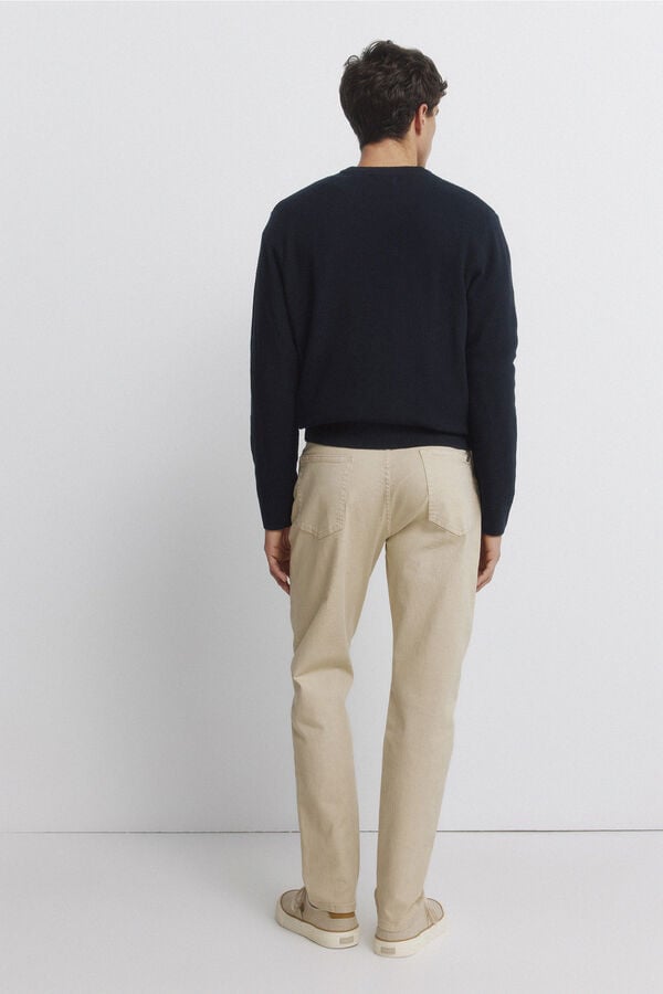 Springfield Cal&ccedil;as 5 bolsos lavagem slim fit bege