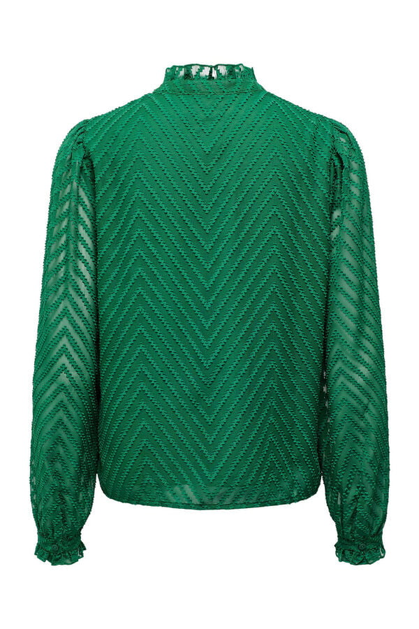 Springfield Camisa de manga larga corte regular verde